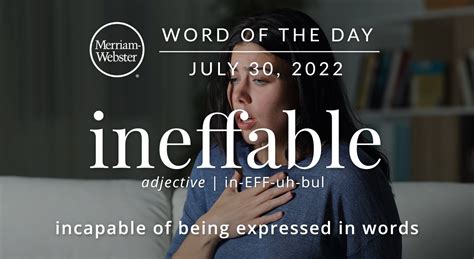 Merriam Webster Word Of The Day Ineffable — Michael Cavacinimichael