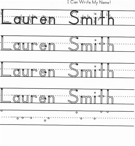 Trace My Name Worksheet Writing Name Writing Practice Kindergarten 11