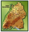 Karte Von Baden-Württemberg Stock Abbildung - Illustration von ...