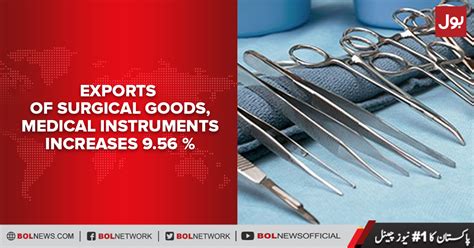 Exports Of Surgical Goods Medical Instruments Increases 956