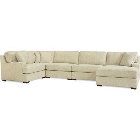 La Z Boy Paxton 4 Seat Premier Sectional Sofa With Comfort Core