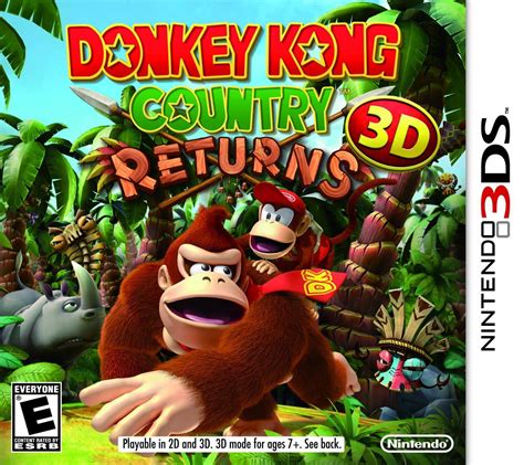 Donkey Kong Country Returns 3d Rom And Cia Nintendo 3ds Game