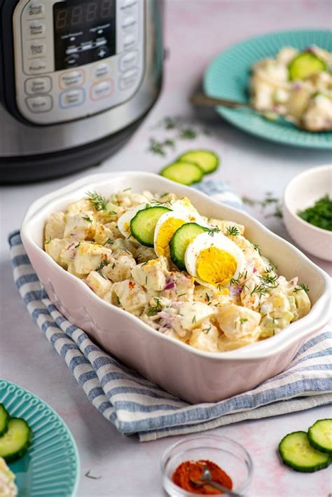 Instant Pot Potato Salad With Eggs And Creamy Dressing