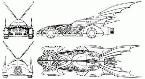 Batmobile Coloring Page - Coloring Home
