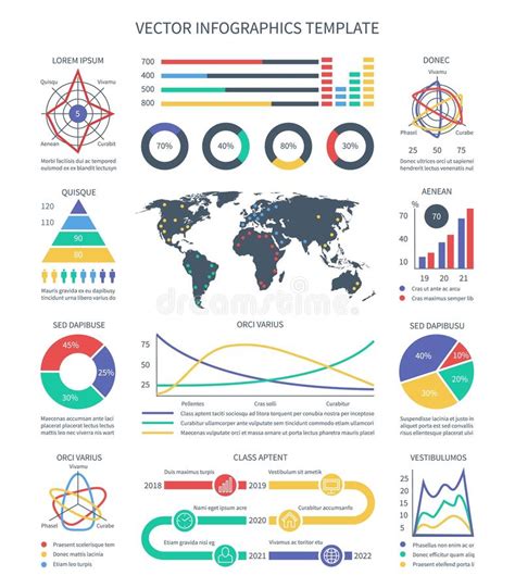 Business Vector Infographics Statistics Data Charts Graphs And