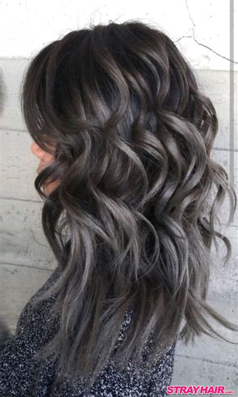 Opt for a shorter haircut. Gorgeous Gunmetal Gray Hair | Grey hair color, Charcoal ...