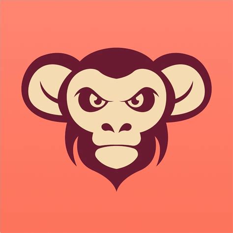 Premium Vector Monkey Head Logo Design Vector