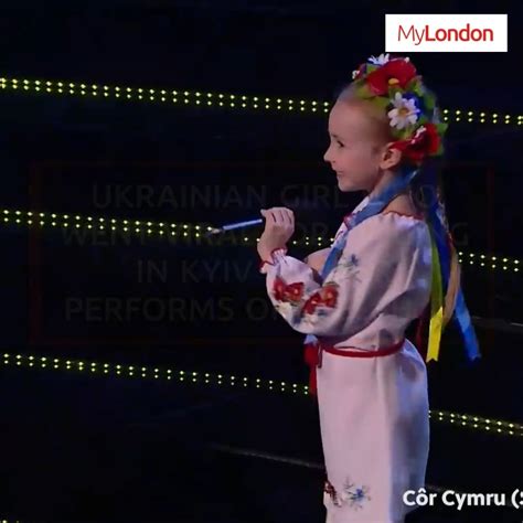 Ukrainian Girl Who Went Viral For Singing In Bunker Appears On Welsh Tv Kyiv Television