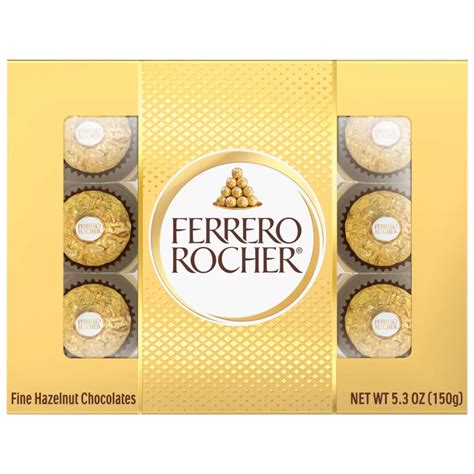 Ferrero Rocher Fine Hazelnut Chocolates Shop Candy At H E B