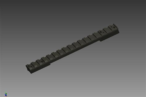 Savage 110 20 Moa Scope Base Autodesk Inventor Step Iges 3d Cad