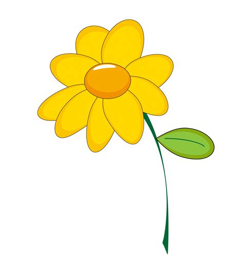Yellow Flower Clipart Clipground