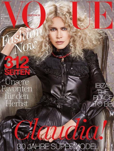 Claudia Schiffer Exudes Pure Elegance In Black And White Looks For Vogue