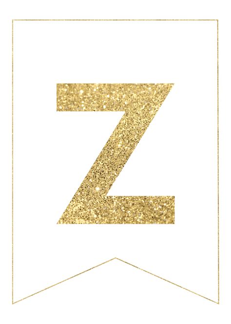 Here are all the free printable letters and the extra symbols i made! Gold Free Printable Banner Letters - Paper Trail Design