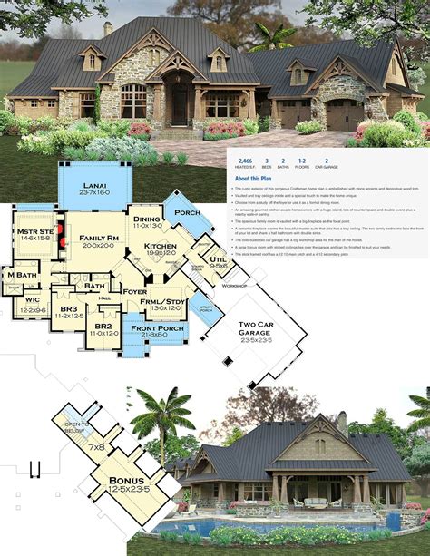 Plan 16886wg Rustic And Rugged With Bonus Room Above Affordable