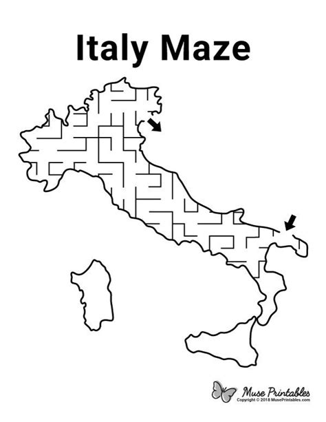 Have Fun With This Fun Italy Maze Italy For Kids Harmony Day World