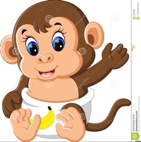 Baby Girl Monkey Clipart Free Images At Vector Clip Art