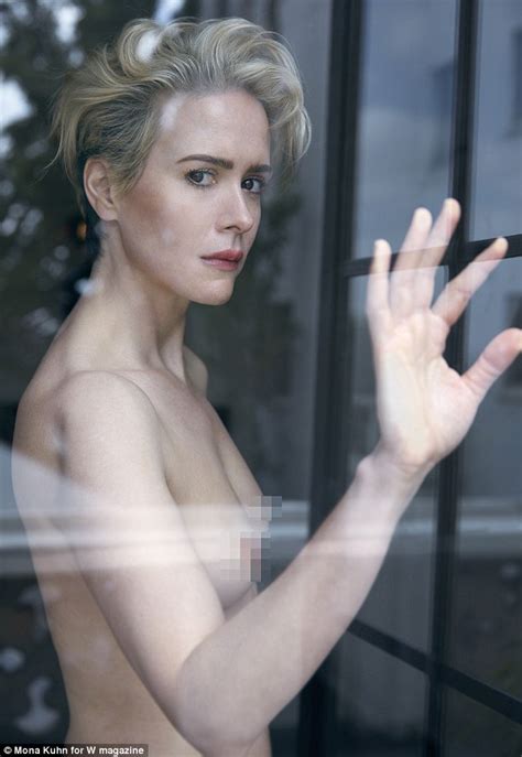 Sarah Paulson Poses Completely Topless For Provocative Photo Shoot With