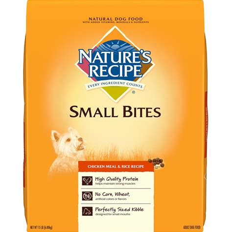 Appalachian valley small breed is one of 9 dry recipes included in our review of the taste of the wild product line. Nature's Recipe Small Bites Chicken Meal & Rice Dog Food ...