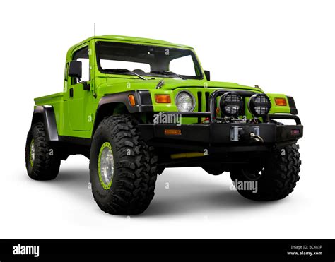 Custom Jeep Wrangler Tj With Large Wheels Stock Photo Alamy