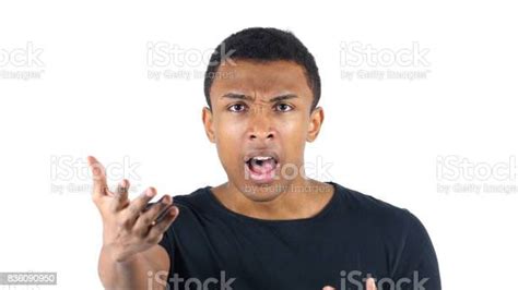 Angry Black Man Yelling Stock Photo Download Image Now Acting