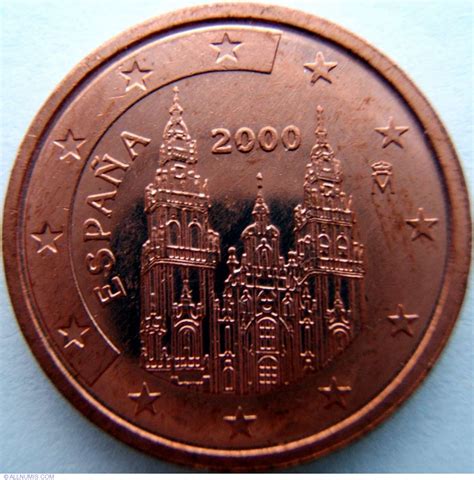 2 Euro Cent 2000 Juan Carlos I 2000 2009 Spain Coin 1155