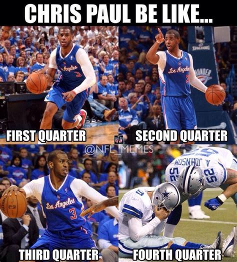 Creating an array of hilarious memes. Pin by AX DH on Sports/Memes | Sports memes, Chris paul, Nfl memes