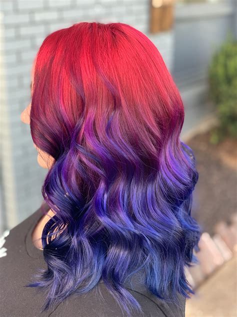 Redpurple Blue Color Melt By Victoria Sylvis Mickle Vivid Hair