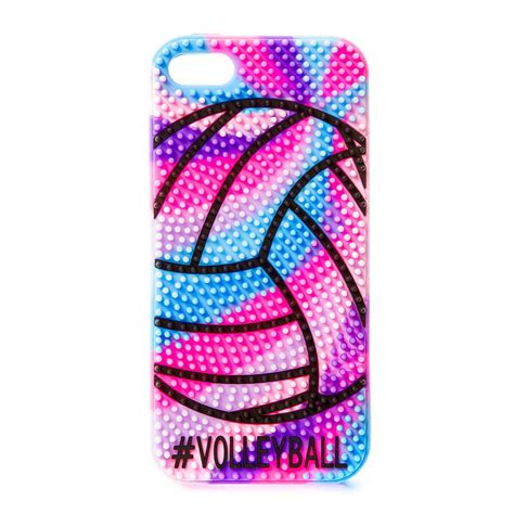 Volleyball Nubby Texture Rainbow Cover For Iphone 5 5s And 5c Pink