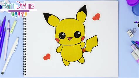 C Mo Dibujar A Pikachu Kawaii Dibujos F Ciles Paso A Paso Youtube