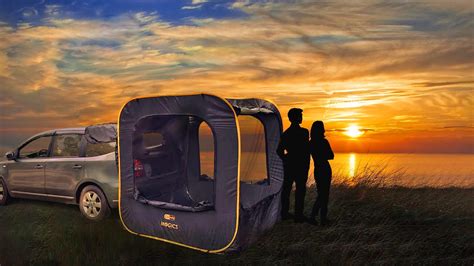 This Instant Pop Up Car Tent Attaches To The Tailgate Of Your Suv Or