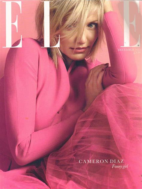 Pretty In Pink Cameron Diaz On The Cover Of Elle Fashion Pink Fashion Pretty In Pink