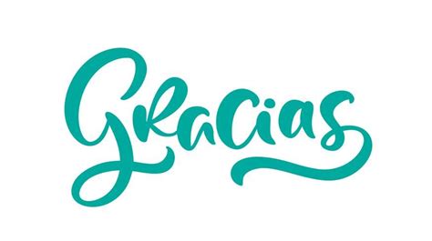 The Word Gracias Written In Green Ink