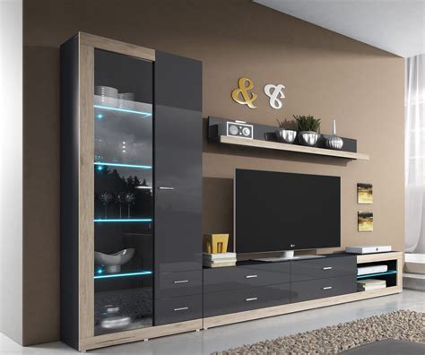 Wall Unit Tessa 2 With Images Wall Cabinets Living Room Wall Tv