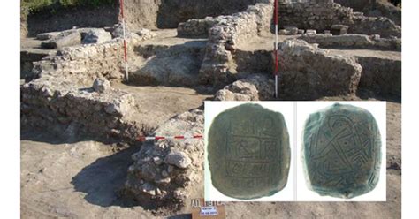 7000 Year Old Ceramic Fragment With Signs Symbols And Swastika May Be