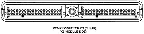 Pcm Connector Diagram Hi I Have The C1 Connector Diagram You