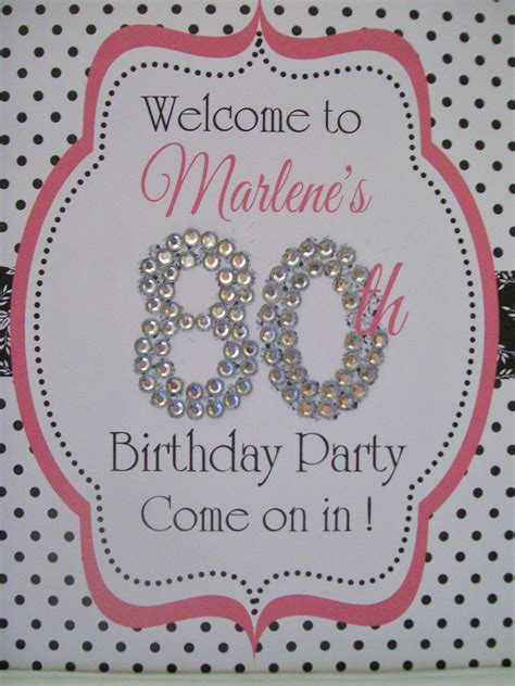 80th Birthday Decorations Giant Personalized Party Signs Etsy Artofit