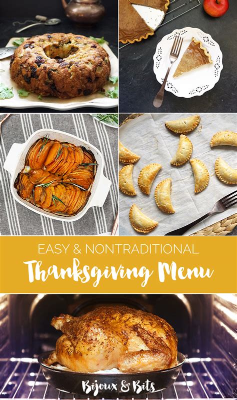 Prepare a delicious yet easy christmas dinner menu with inspiration from our timeless holiday food pairings. An easy & nontraditional Thanksgiving menu | Bijoux & Bits