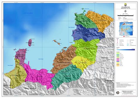 Peta Administarsi Kabupaten di Sulawesi Tengah - Catatan Kuliah Geografi