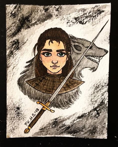 Fkmbart Drawing Illustration Fanart Game Of Thrones Arya Stark