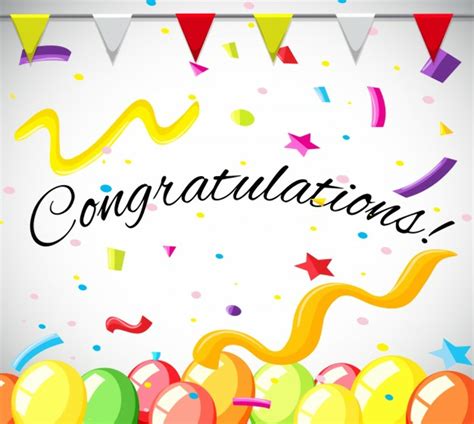 Download High Quality Congratulations Clipart Colorful Transparent Png