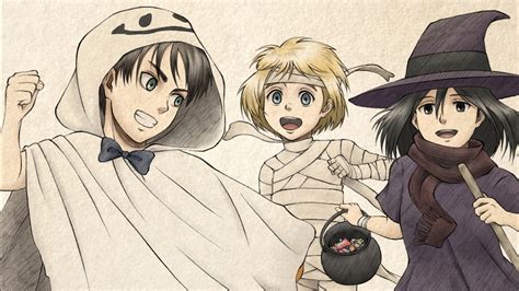Attack On Titan Armin Arlert Eren Yeager Mikasa Ackerman Childhood Hd Anime Wallpapers Hd