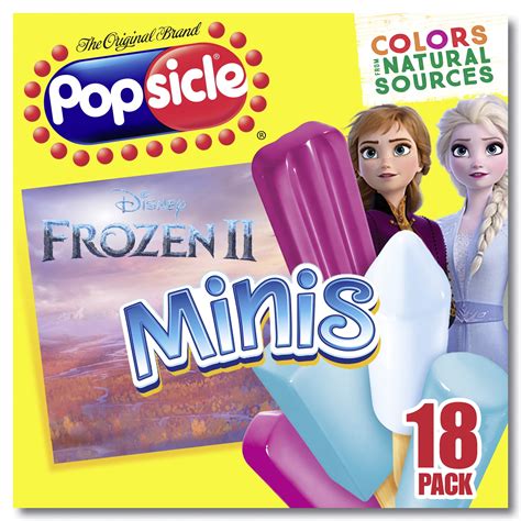Popsicle Disney Frozen Minis Ice Pops Variety Pack Berry Cherry