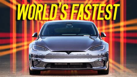Tesla Model S Plaid World Record Pass Drag Racing Fast