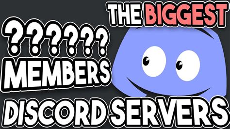 The Biggest Discord Servers In The World Youtube