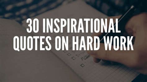 30 Inspirational Quotes On Hard Work