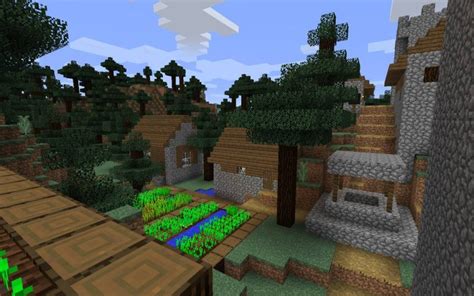 Wooded Iron Blacksmith Village Minecraft Seed Hq