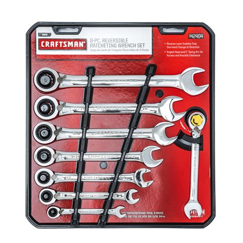 Craftsman 12 Inch Reversible Ratcheting Combination Wrench 5 Degree