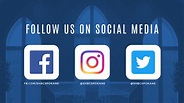 Follow us on Social Media!