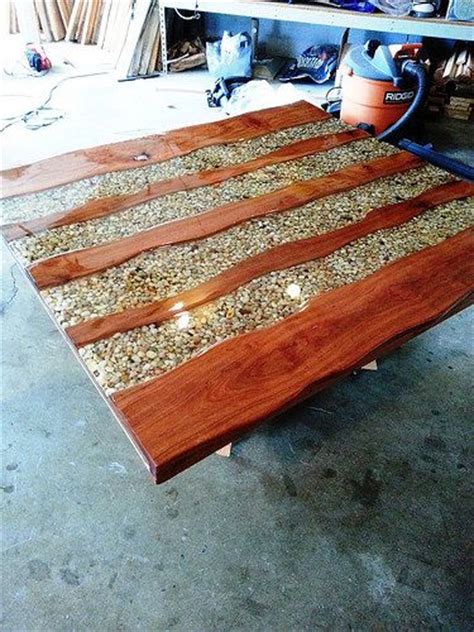 River resin elm coffee table on walnut base 5. Awesome, Bar and Interior home decoration on Pinterest