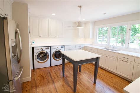 Home Remodel Tulsa Ok Laundry Room With Island Workspace Sink